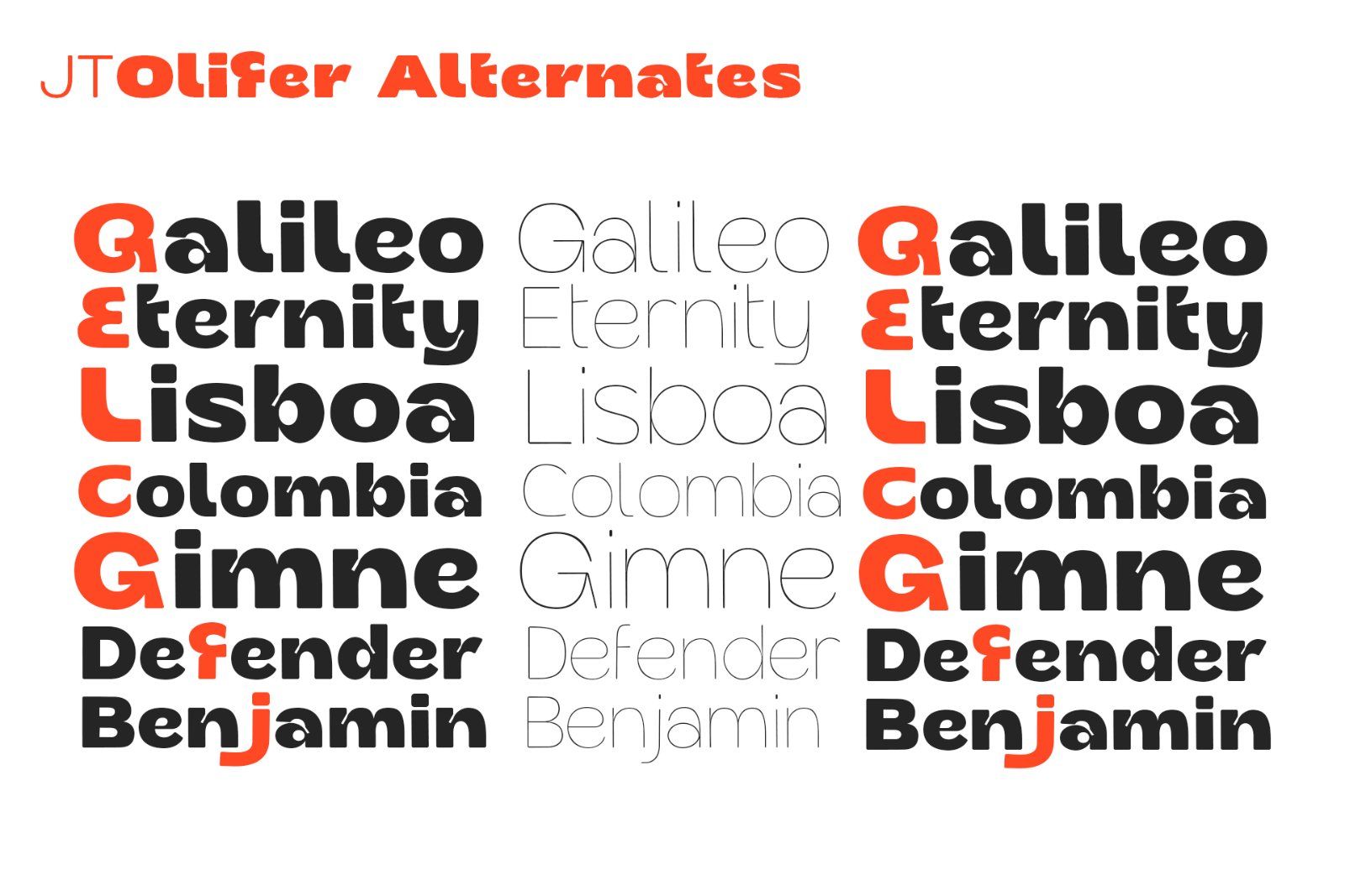 JT Olifer | 40 Font Family