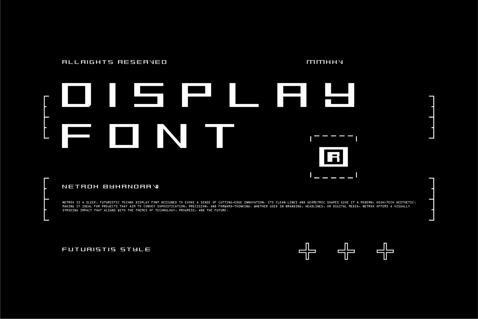 Netrox - Futuristic Display Font — image 9