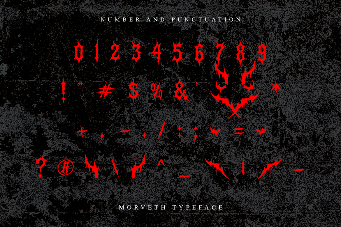 Morveth - Death Metal Font — image 9