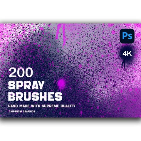 200 Spray Paint Photoshop Brushes - Watercolor Brushes Download - Watercolor Canvas Photoshop Brush