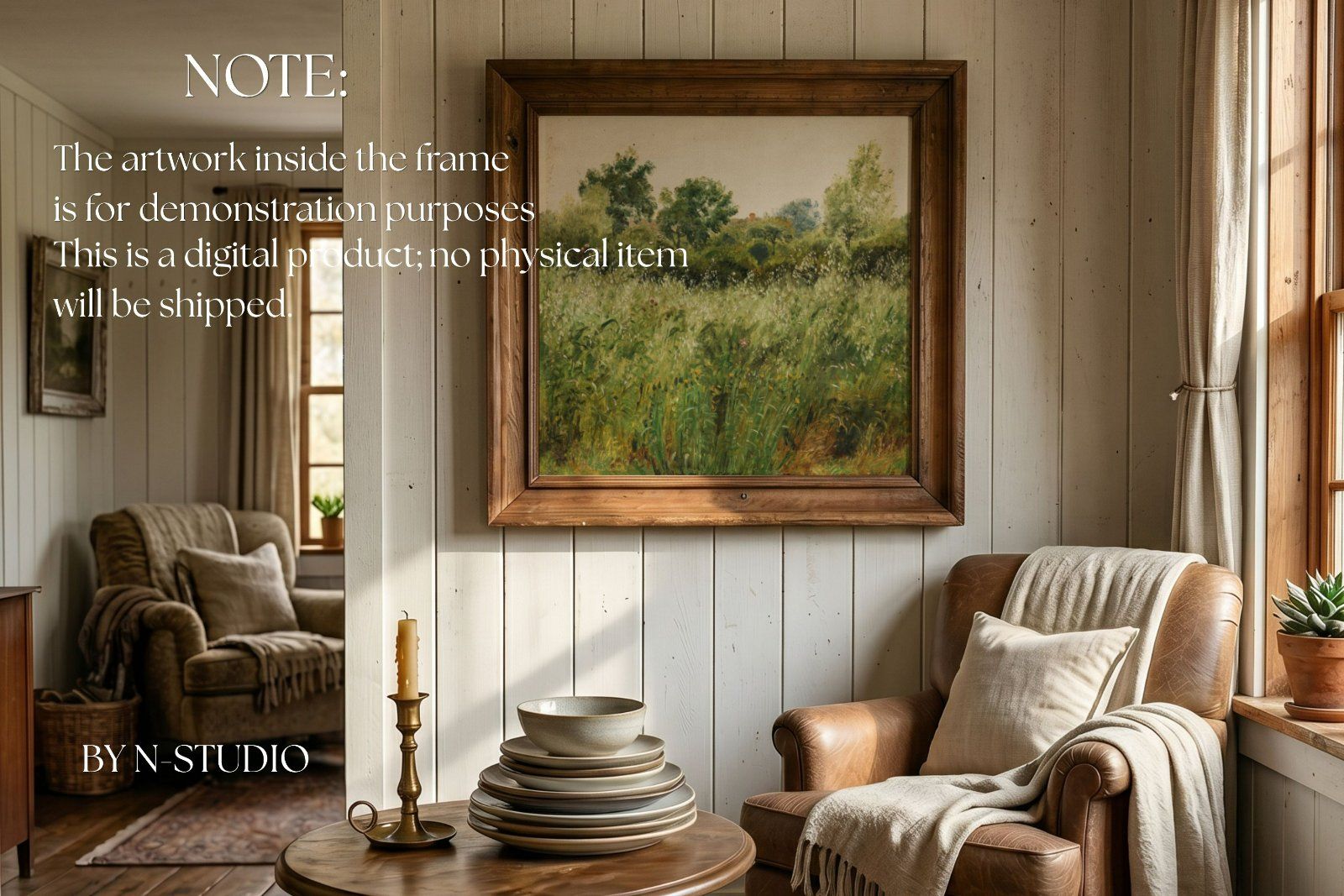 Rustic rooms Frame Mockup Bundle Collection