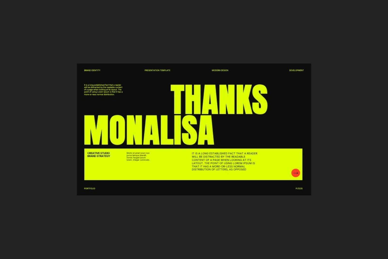 Monalisa - Brand Identity PowerPoint Template