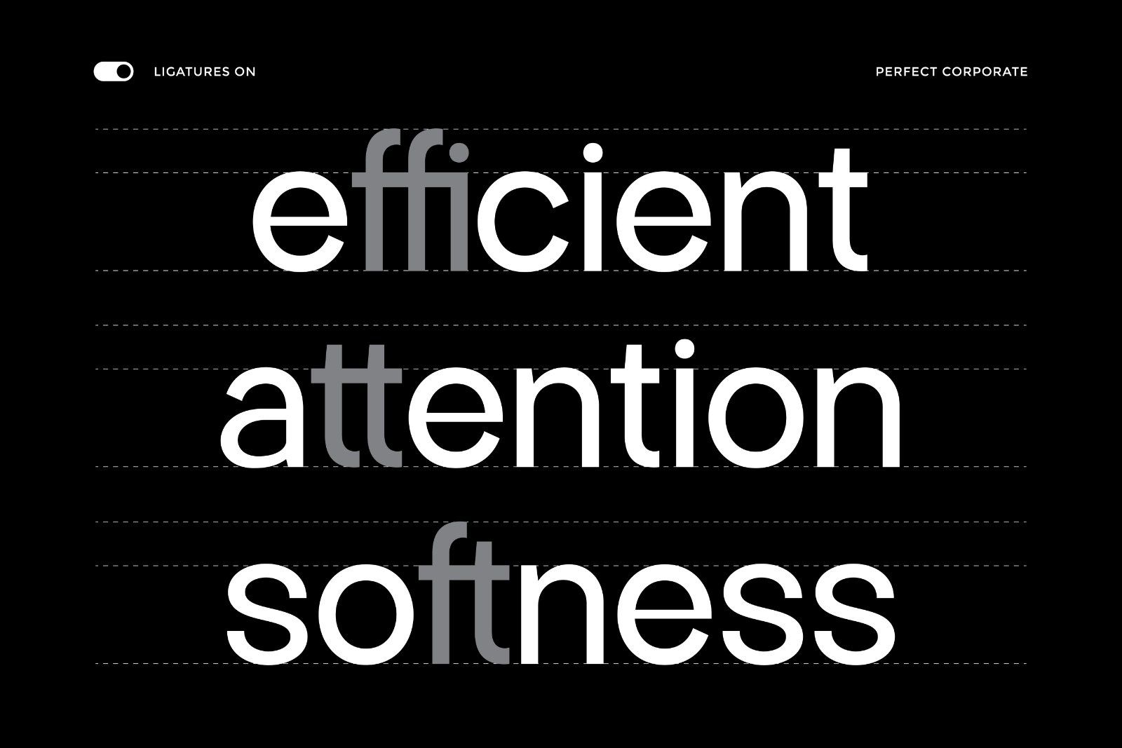 Perfect Corporate – Modern Geometric Sans Serif Family