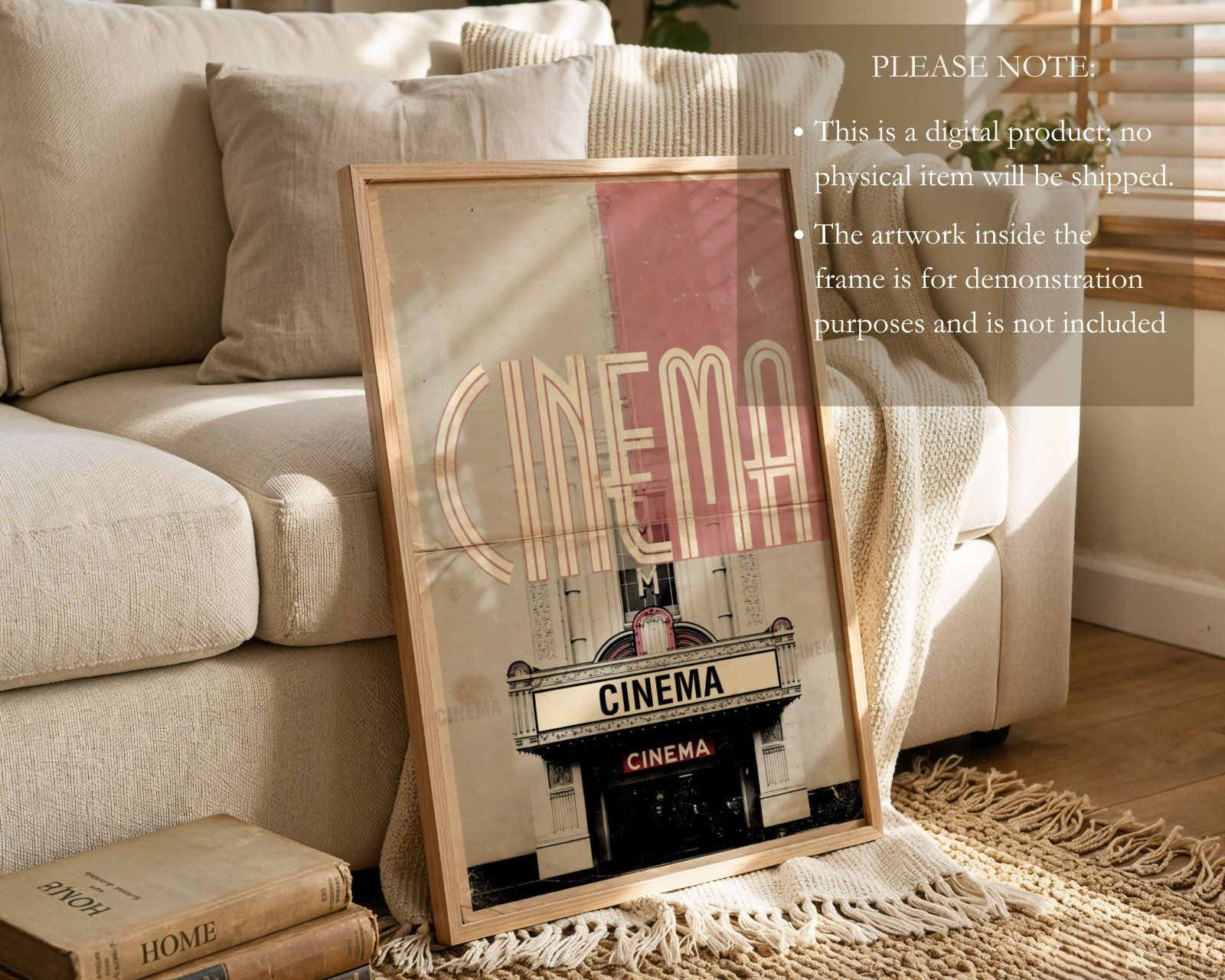 Vertical frame glass reflection Mockup, 3x4 ratio editable PSD