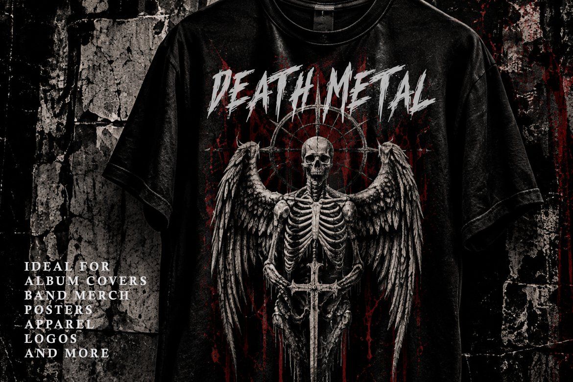 Death Metal Font DEATHSCRAWL | Horror Brush Typeface — image 9