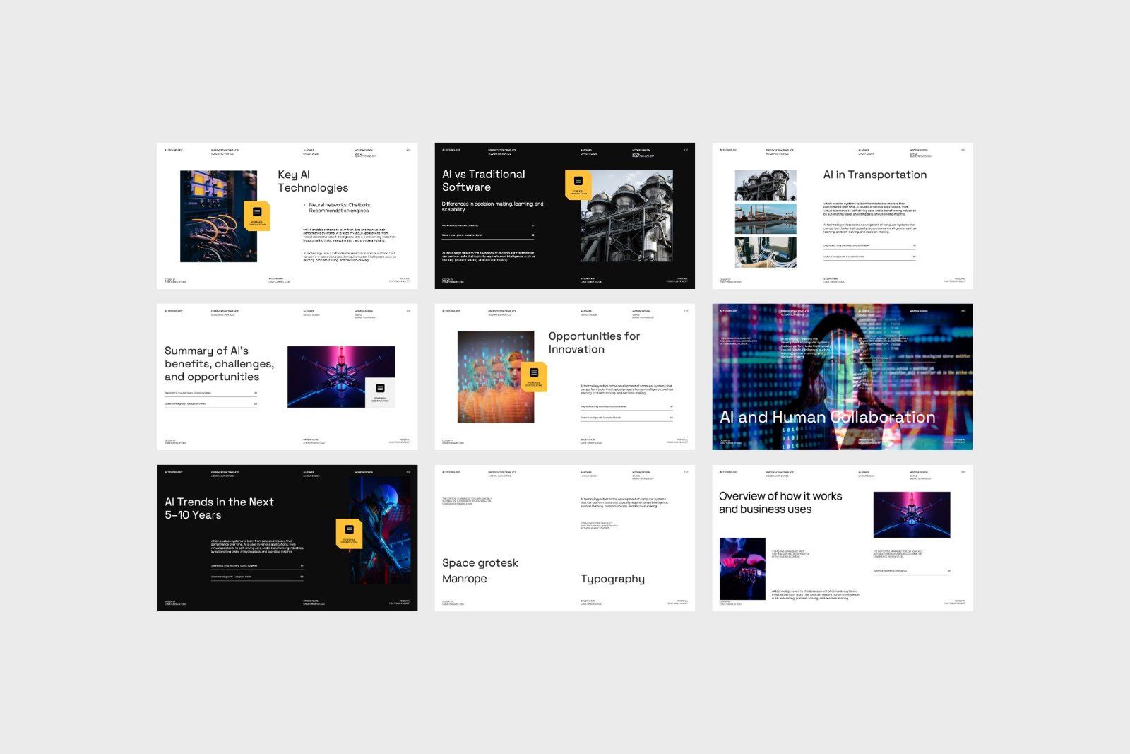Montena - Brand AI Technology PowerPoint Template — image 7