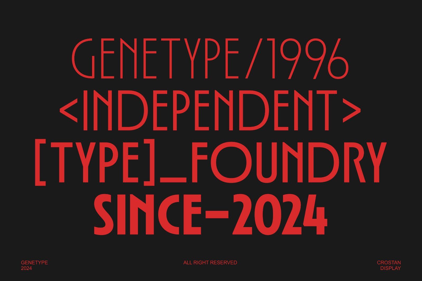 Crostan Modern Display Font