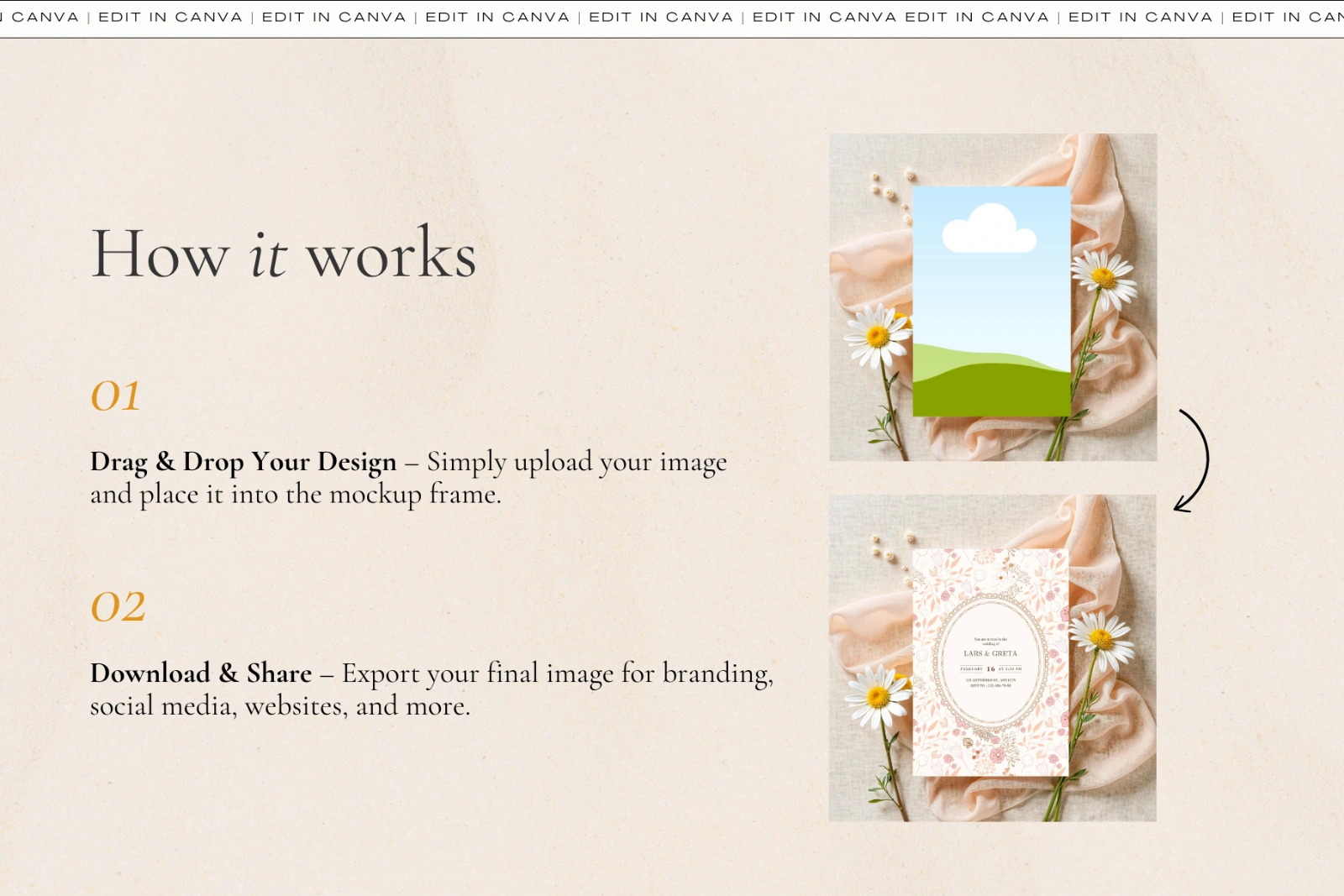 45 Invitation Card Mockups for Canva — image 10