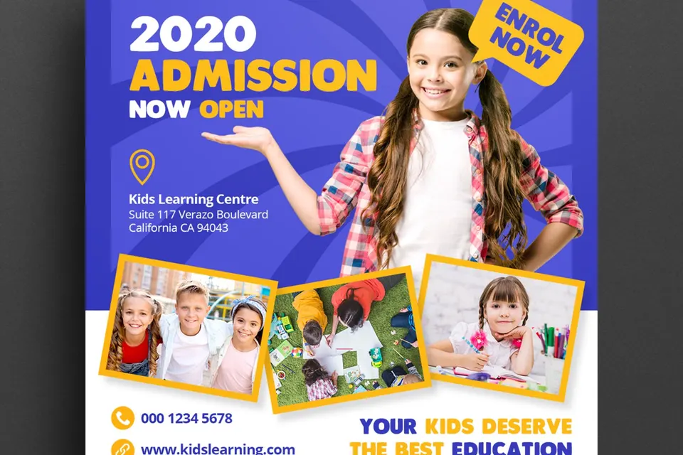 school-education-admission-social-media-post-web-banner