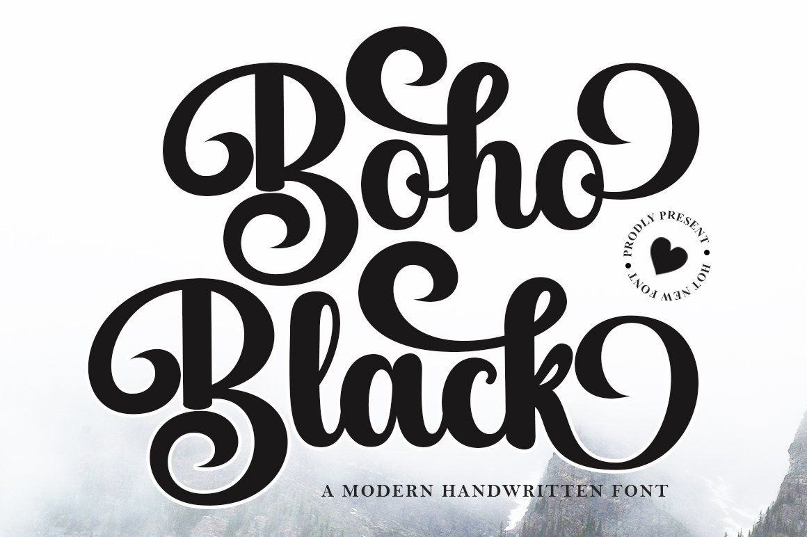 Boho Black- Family Font In 43 Styles — image 1