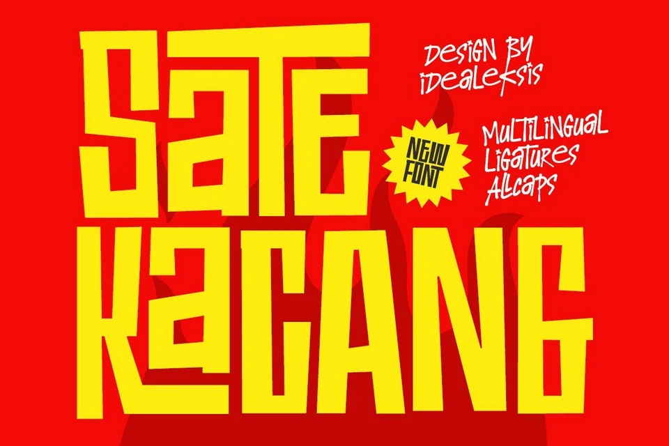 Sate Kacang - Food Font