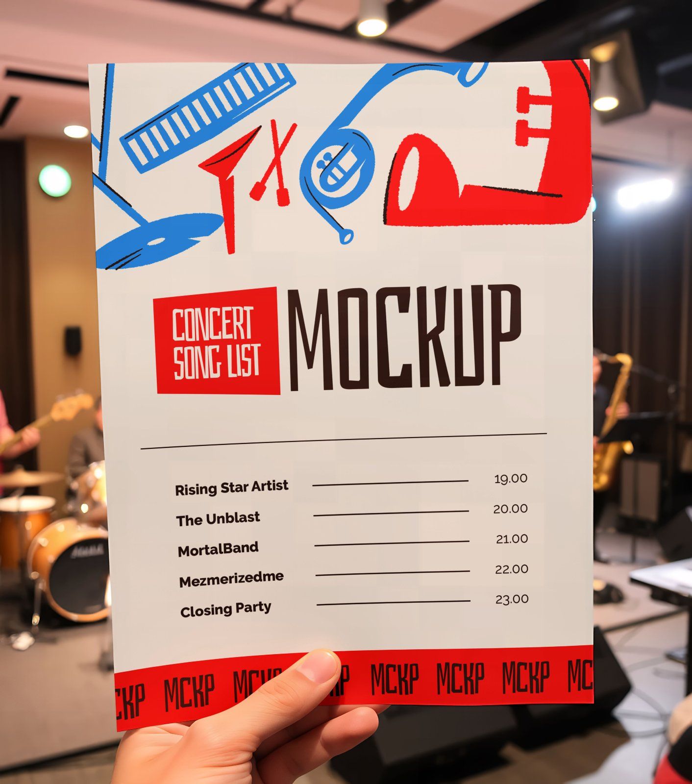 Premium Branding Music Jazz Concert Mockup