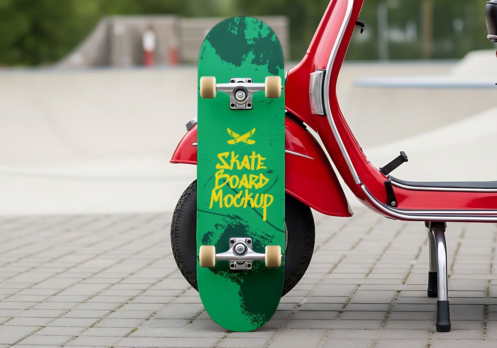 Premium Skateboard Sport Mockup