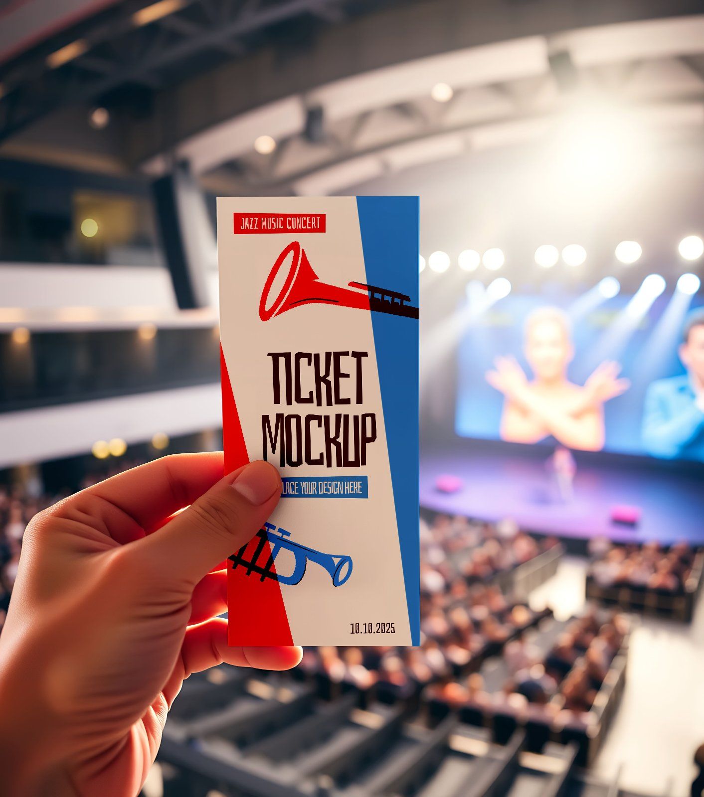 Premium Branding Music Jazz Concert Mockup