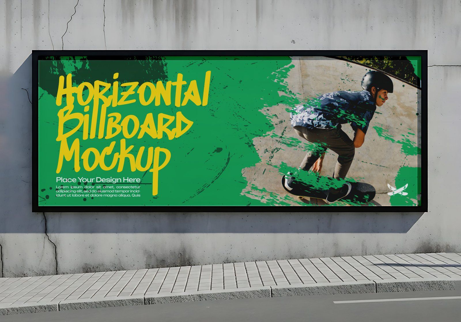 Premium Skateboard Sport Mockup