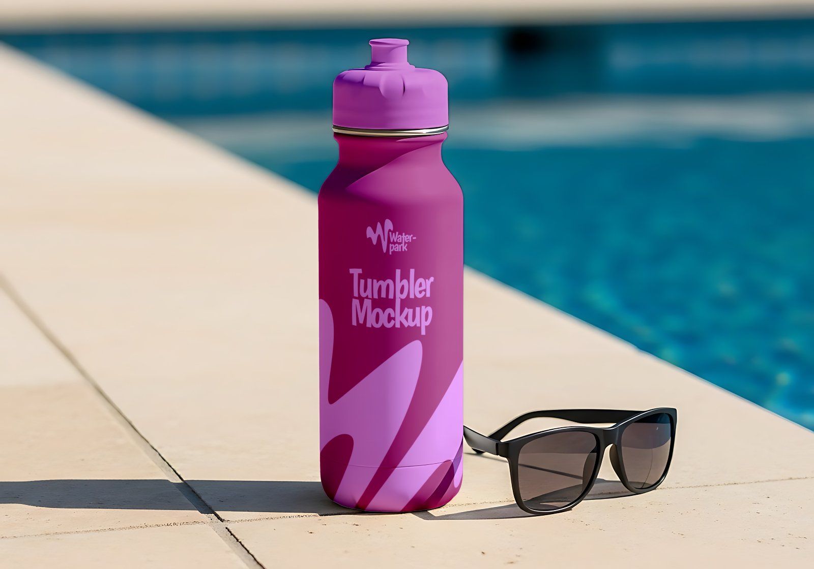 Premium Branding Swimming Pool Mockup