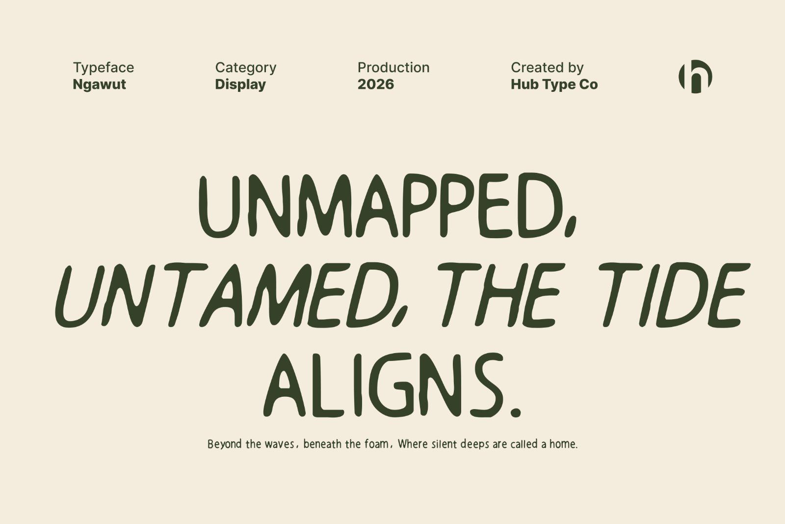 Ngawut – Organic & Expressionist Display Font — image 2