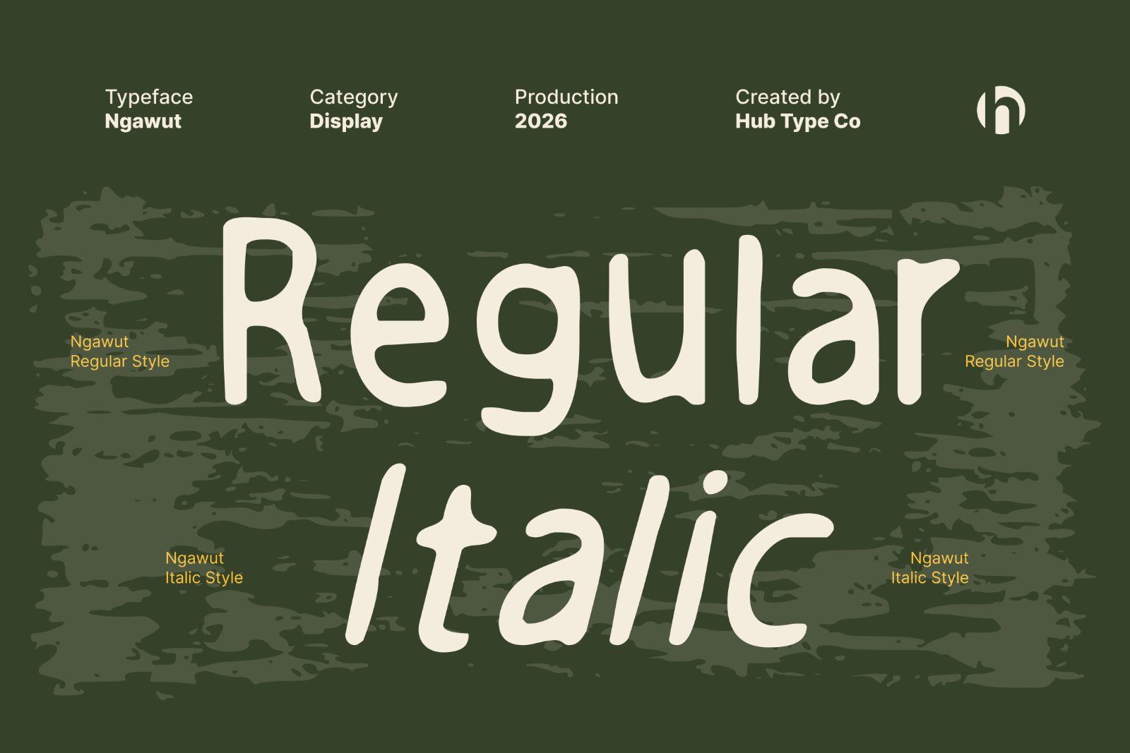 Ngawut – Organic & Expressionist Display Font — image 3