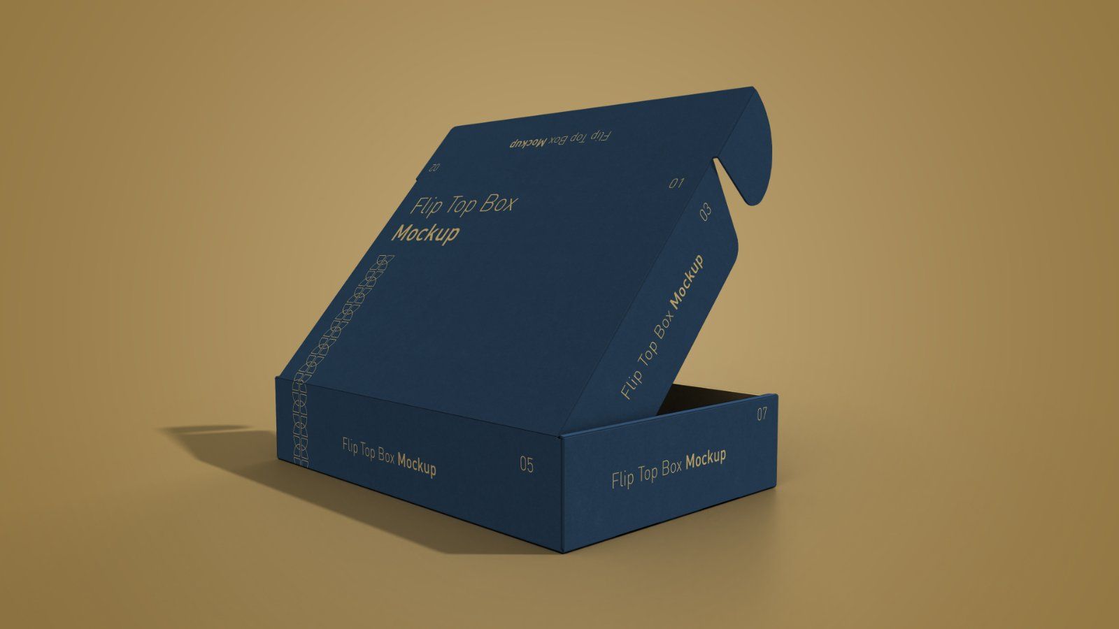 Flip Top Box Mockup Bundle – 5 PSD Packaging Mockups