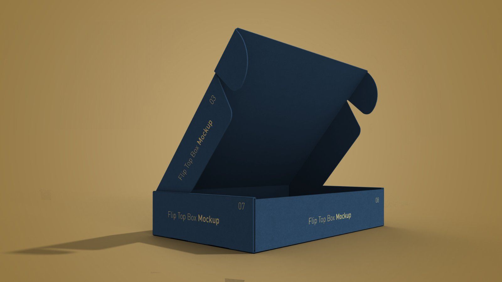 Flip Top Box Mockup Bundle – 5 PSD Packaging Mockups