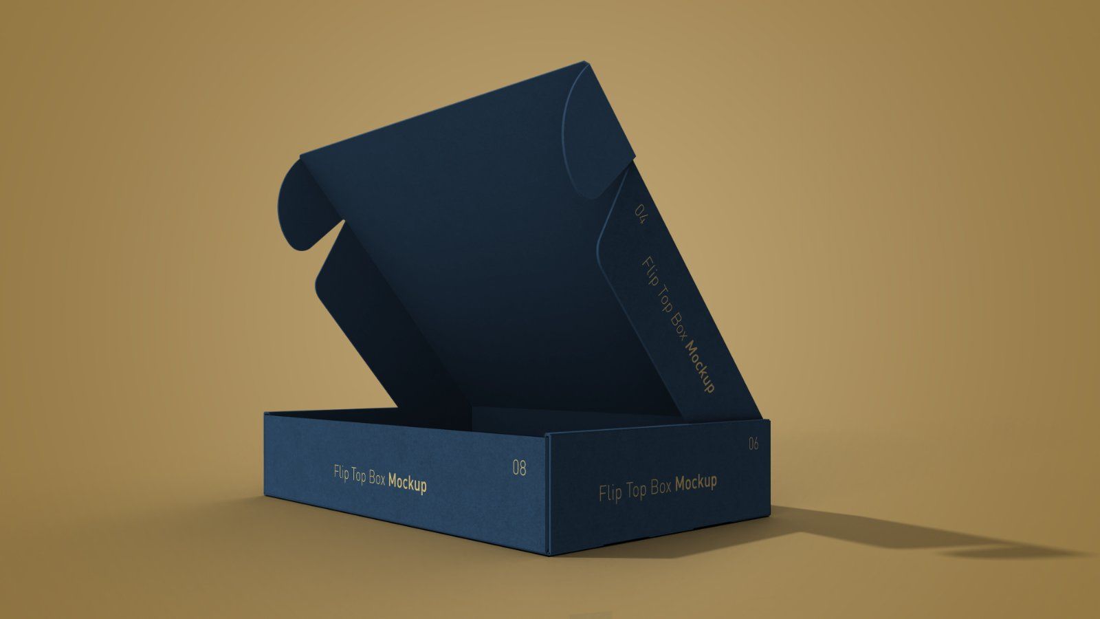 Flip Top Box Mockup Bundle – 5 PSD Packaging Mockups