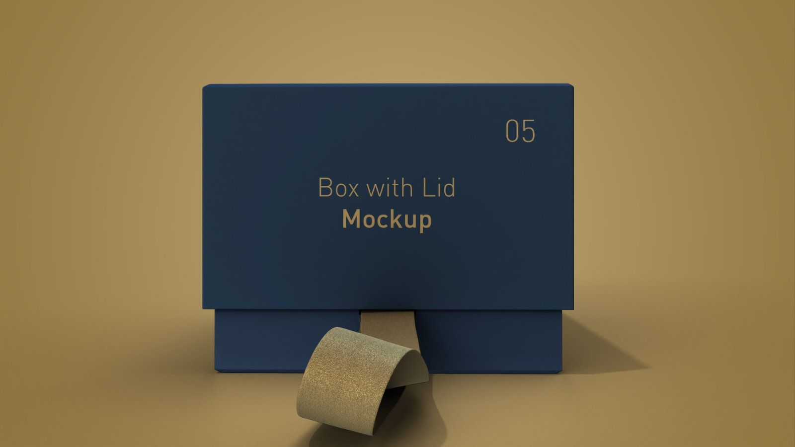 Gift Box with Lid Mockup Bundle – 8 PSD Files, Packaging Box Branding Mockup