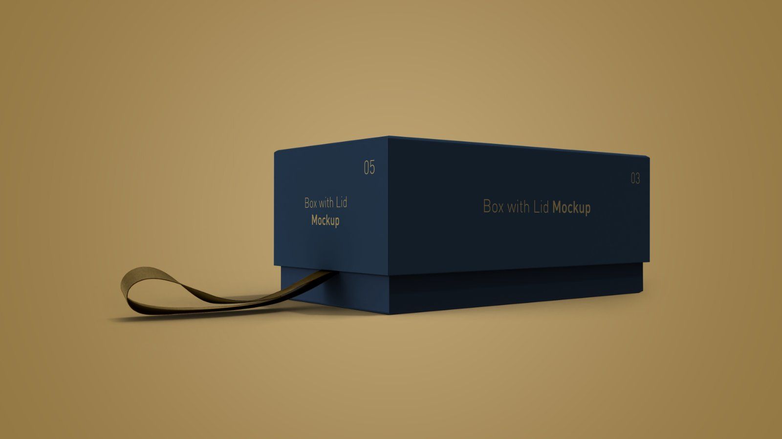 Gift Box with Lid Mockup Bundle – 8 PSD Files, Packaging Box Branding Mockup