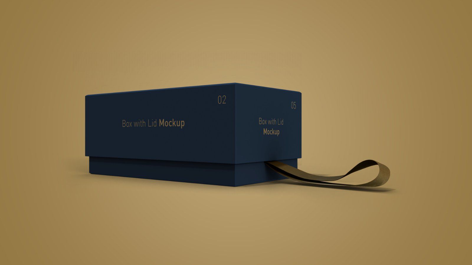 Gift Box with Lid Mockup Bundle – 8 PSD Files, Packaging Box Branding Mockup