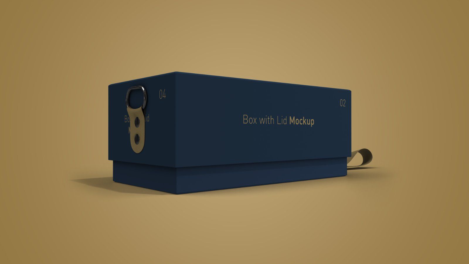 Gift Box with Lid Mockup Bundle – 8 PSD Files, Packaging Box Branding Mockup