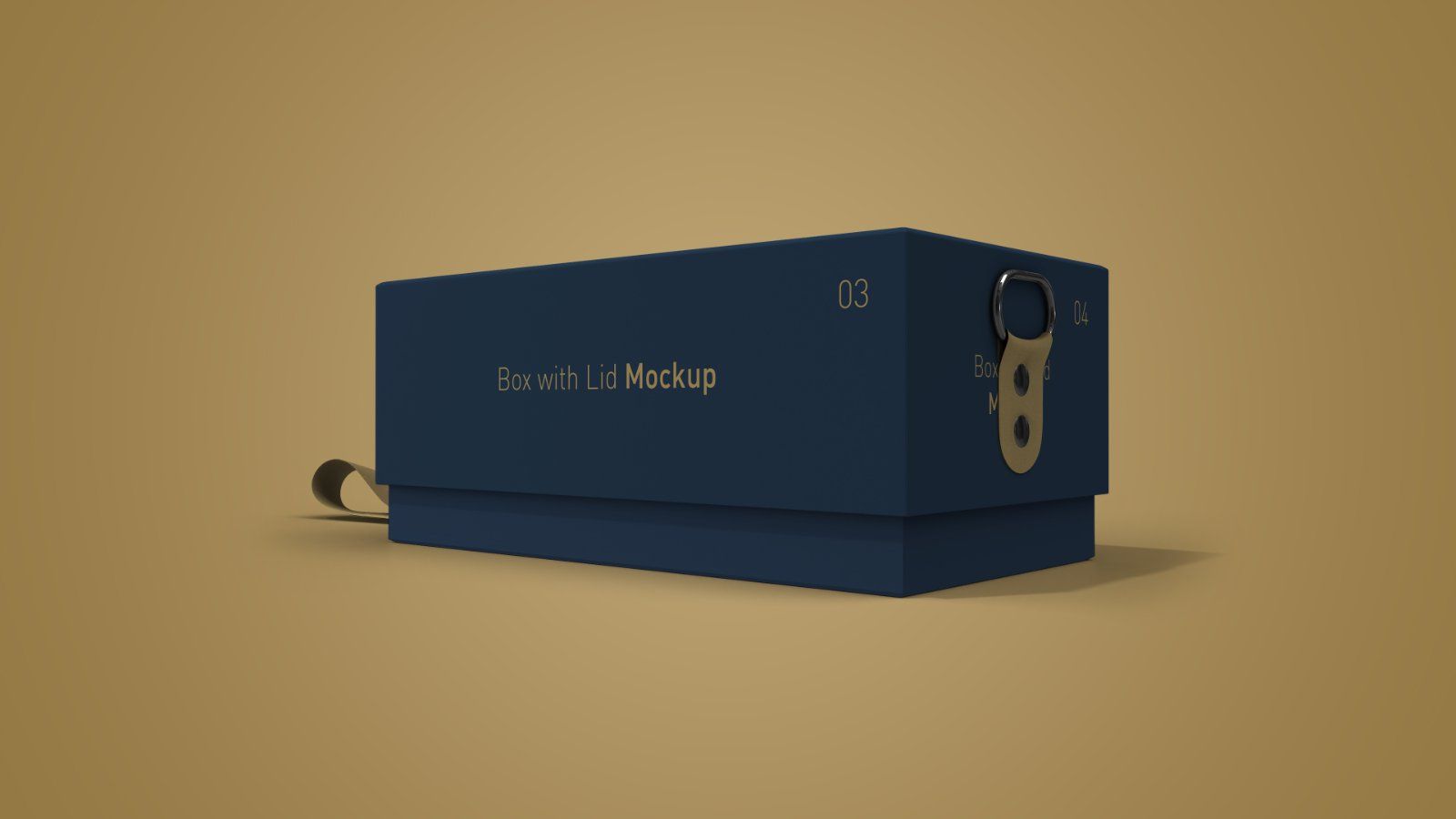 Gift Box with Lid Mockup Bundle – 8 PSD Files, Packaging Box Branding Mockup
