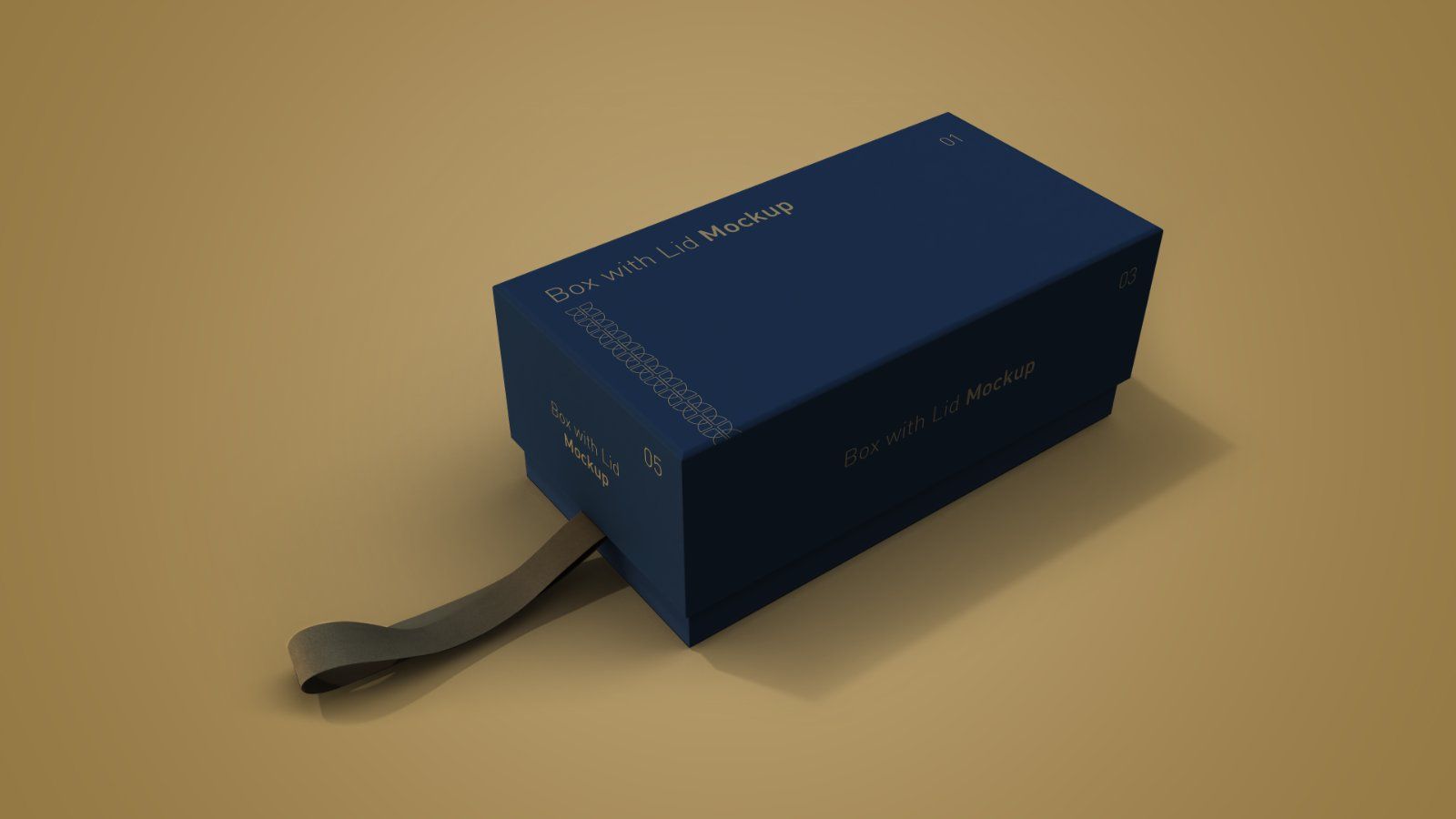 Gift Box with Lid Mockup Bundle – 8 PSD Files, Packaging Box Branding Mockup