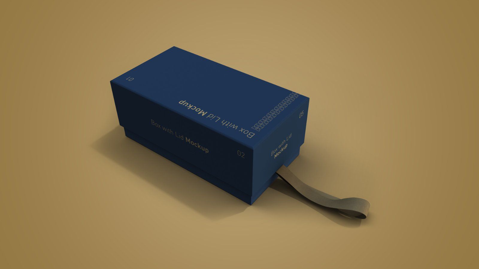 Gift Box with Lid Mockup Bundle – 8 PSD Files, Packaging Box Branding Mockup