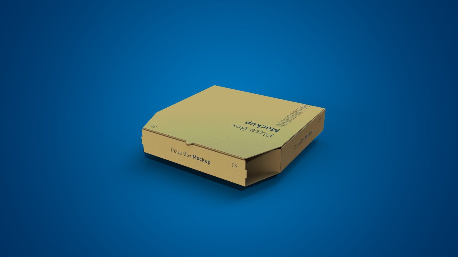 Pizza Box Mockup Bundle – 5 PSD Files, Food Packaging Mockup