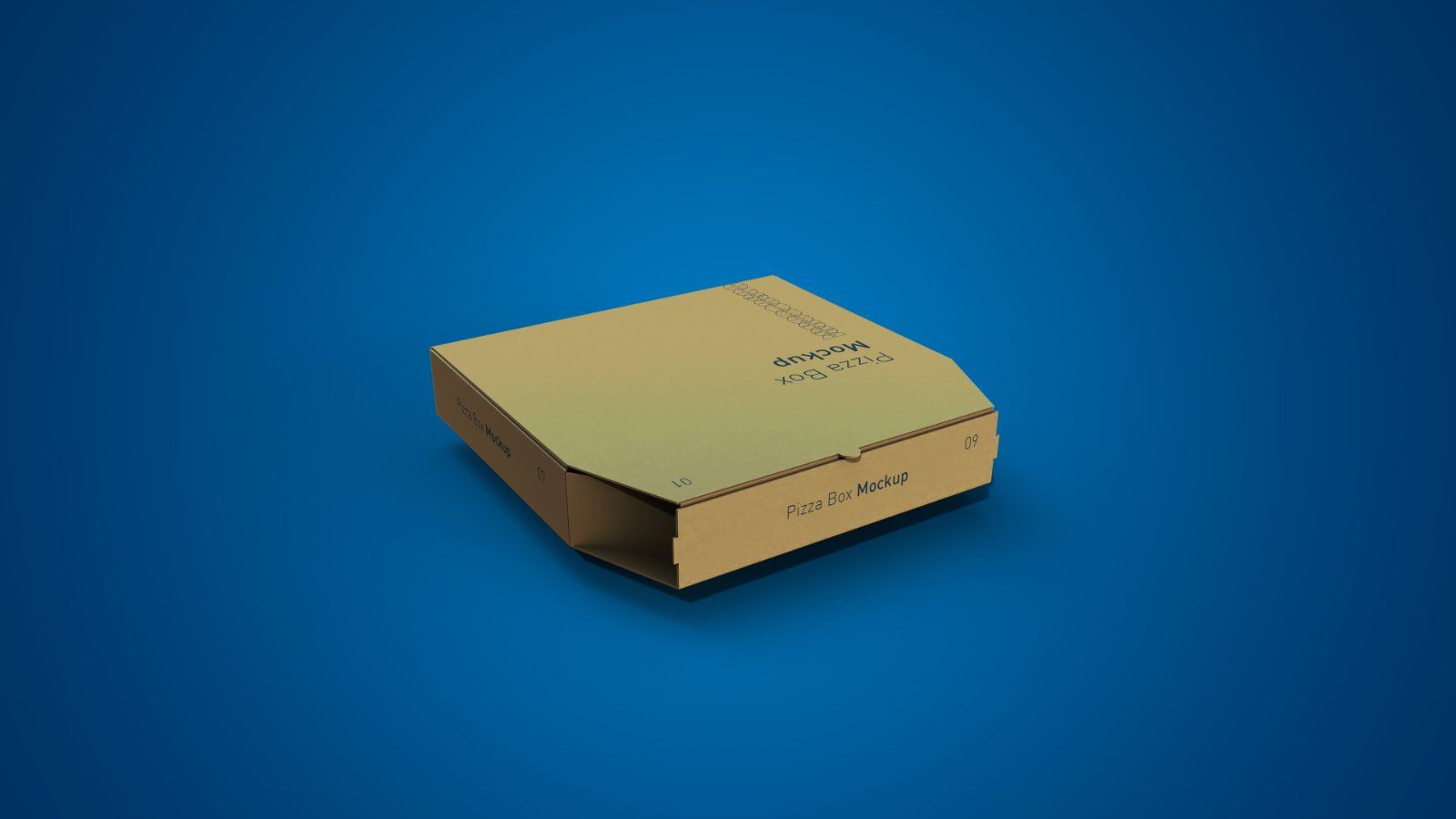 Pizza Box Mockup Bundle – 5 PSD Files, Food Packaging Mockup