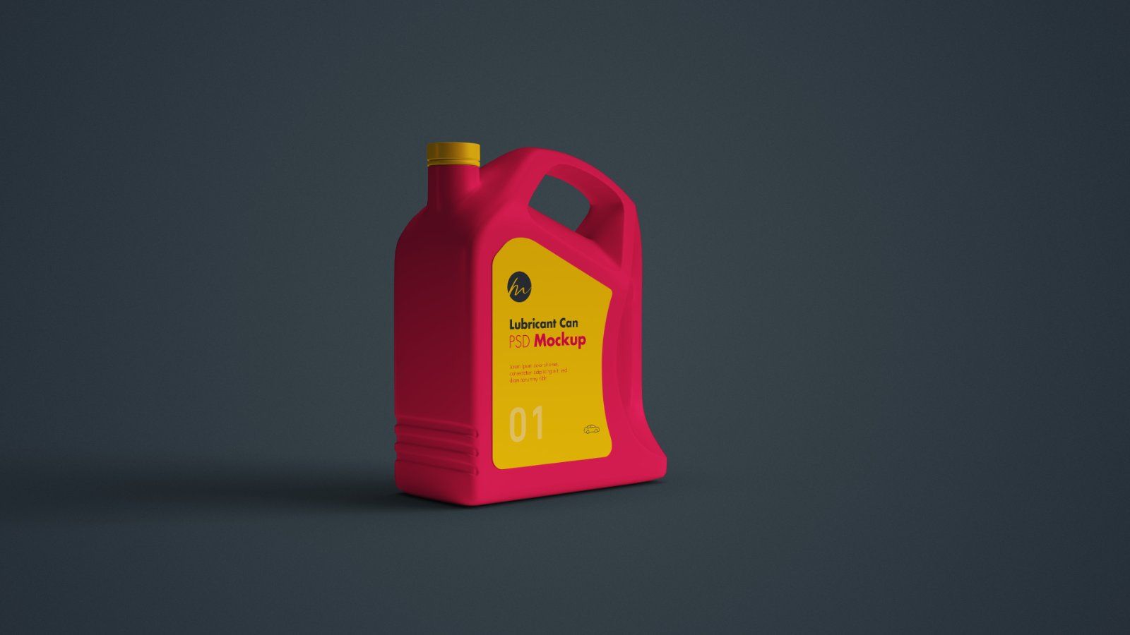 Lubricant Oil Can Mockup – 5 PSD