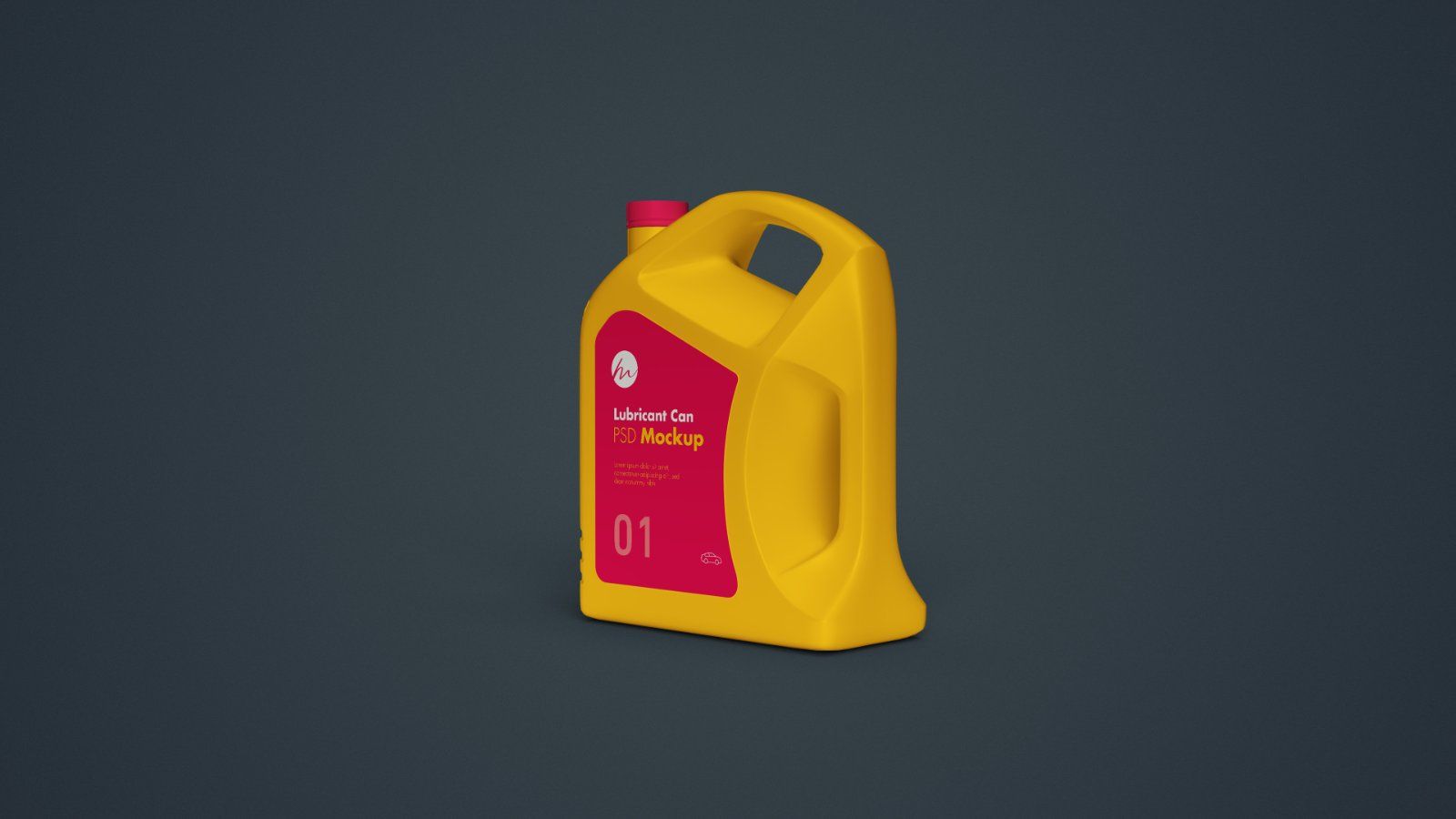 Lubricant Oil Can Mockup – 5 PSD