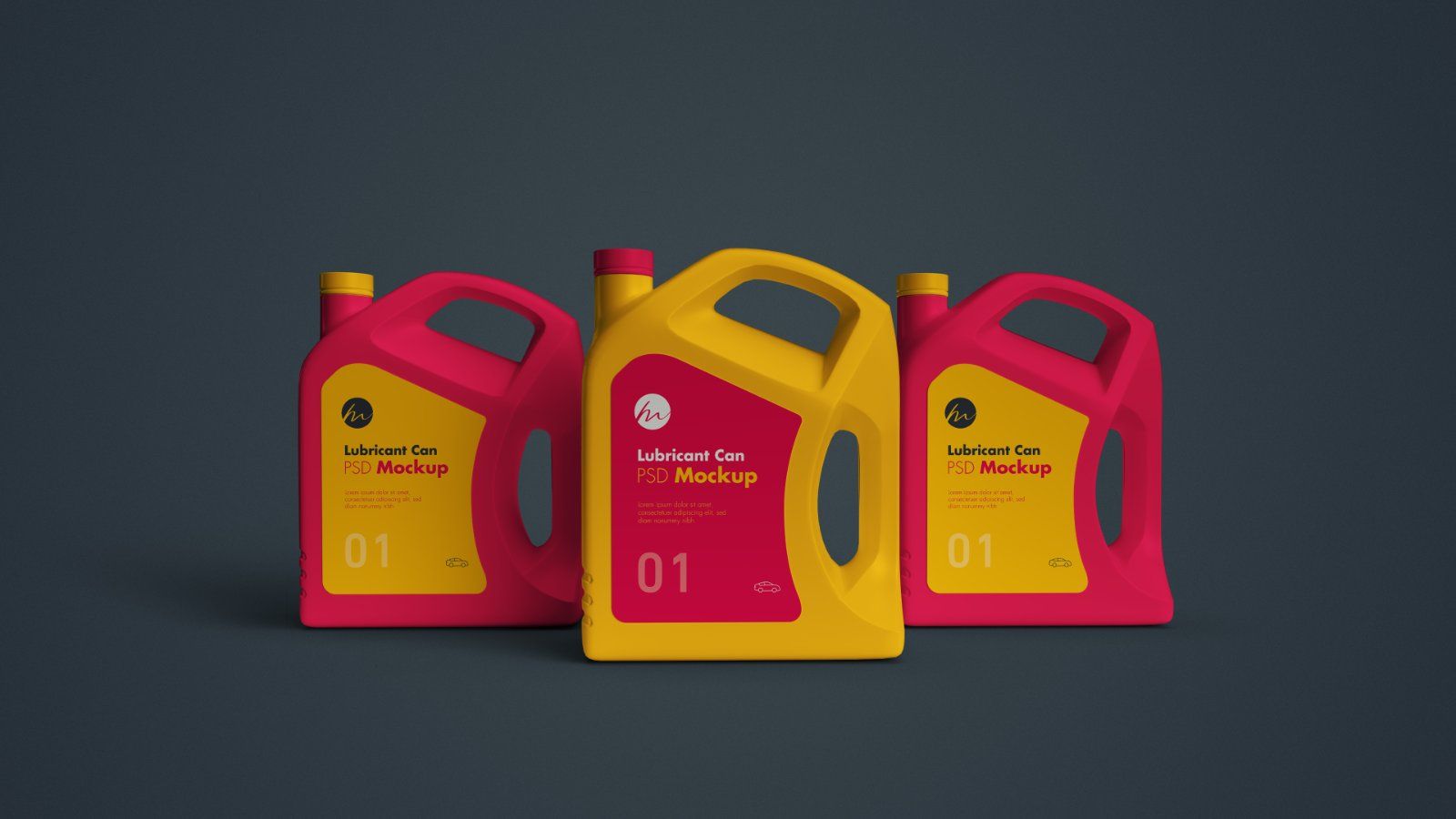 Lubricant Oil Can Mockup – 5 PSD