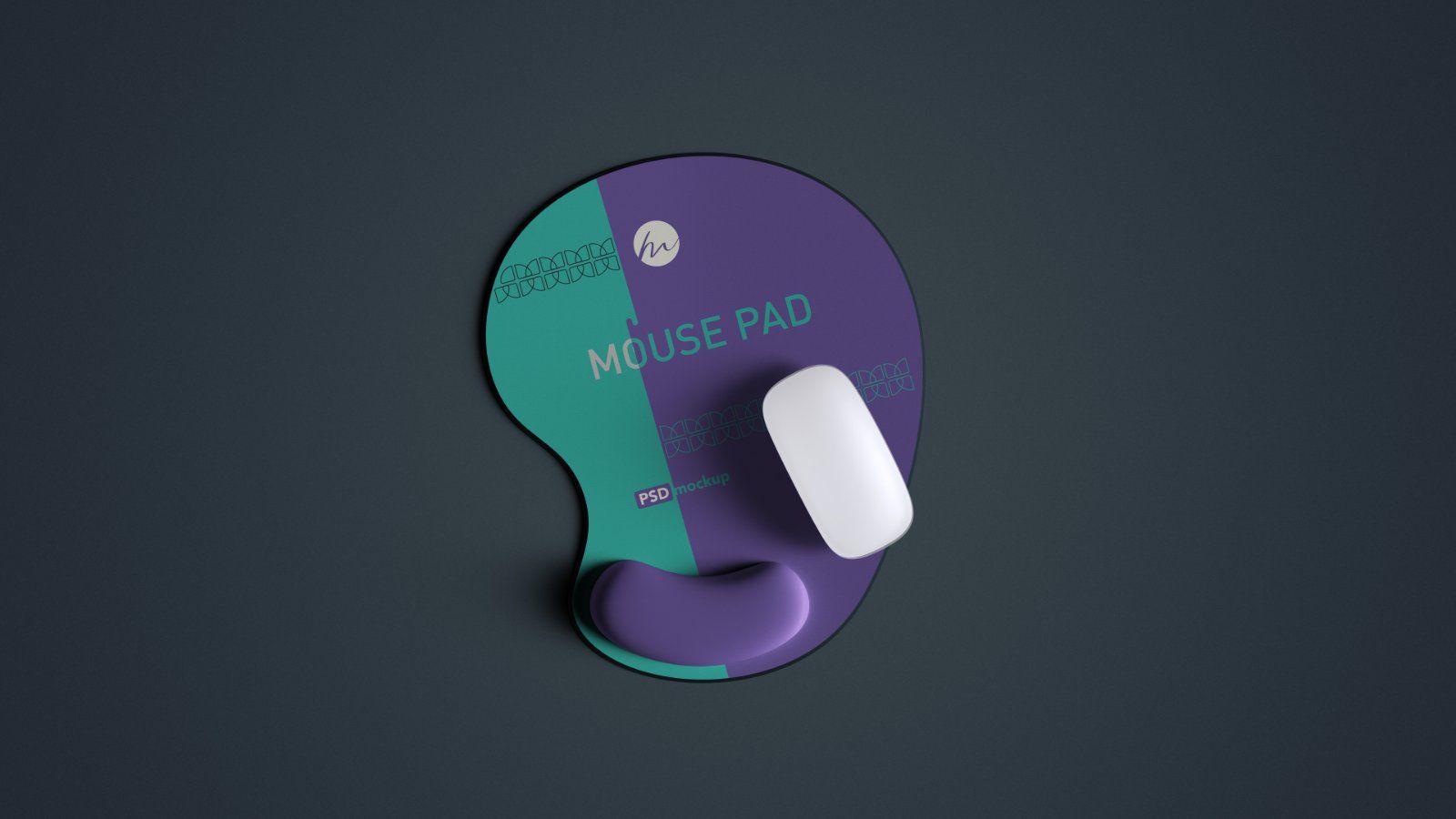 Ergonomic Mouse Pad with Wrist Rest Mockup - 5 PSDs — image 2