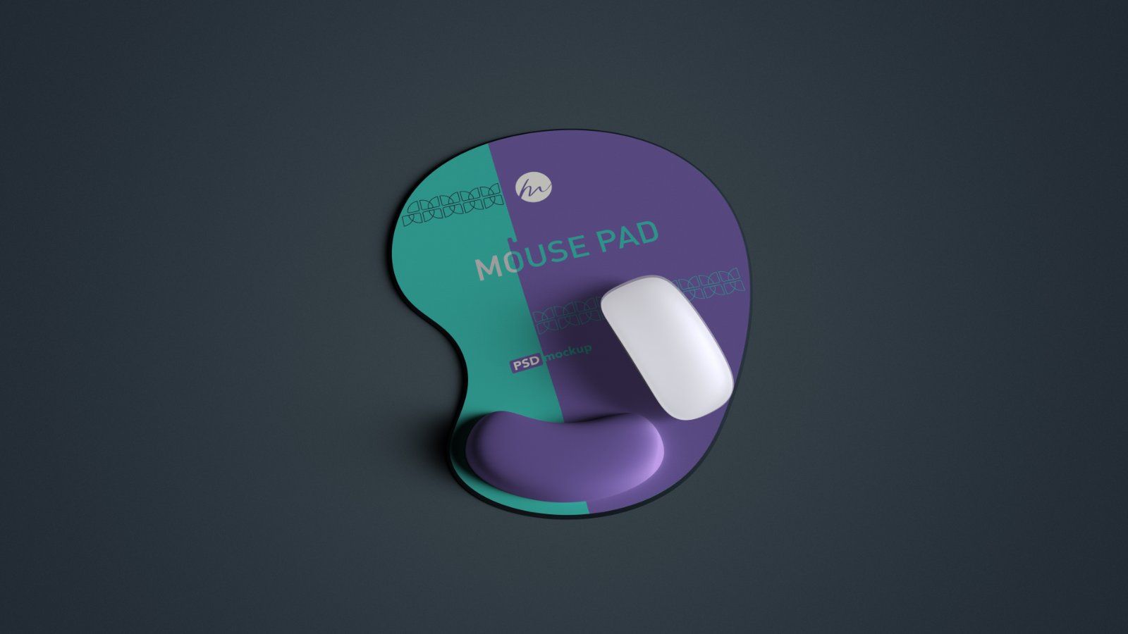 Ergonomic Mouse Pad with Wrist Rest Mockup - 5 PSDs — image 3