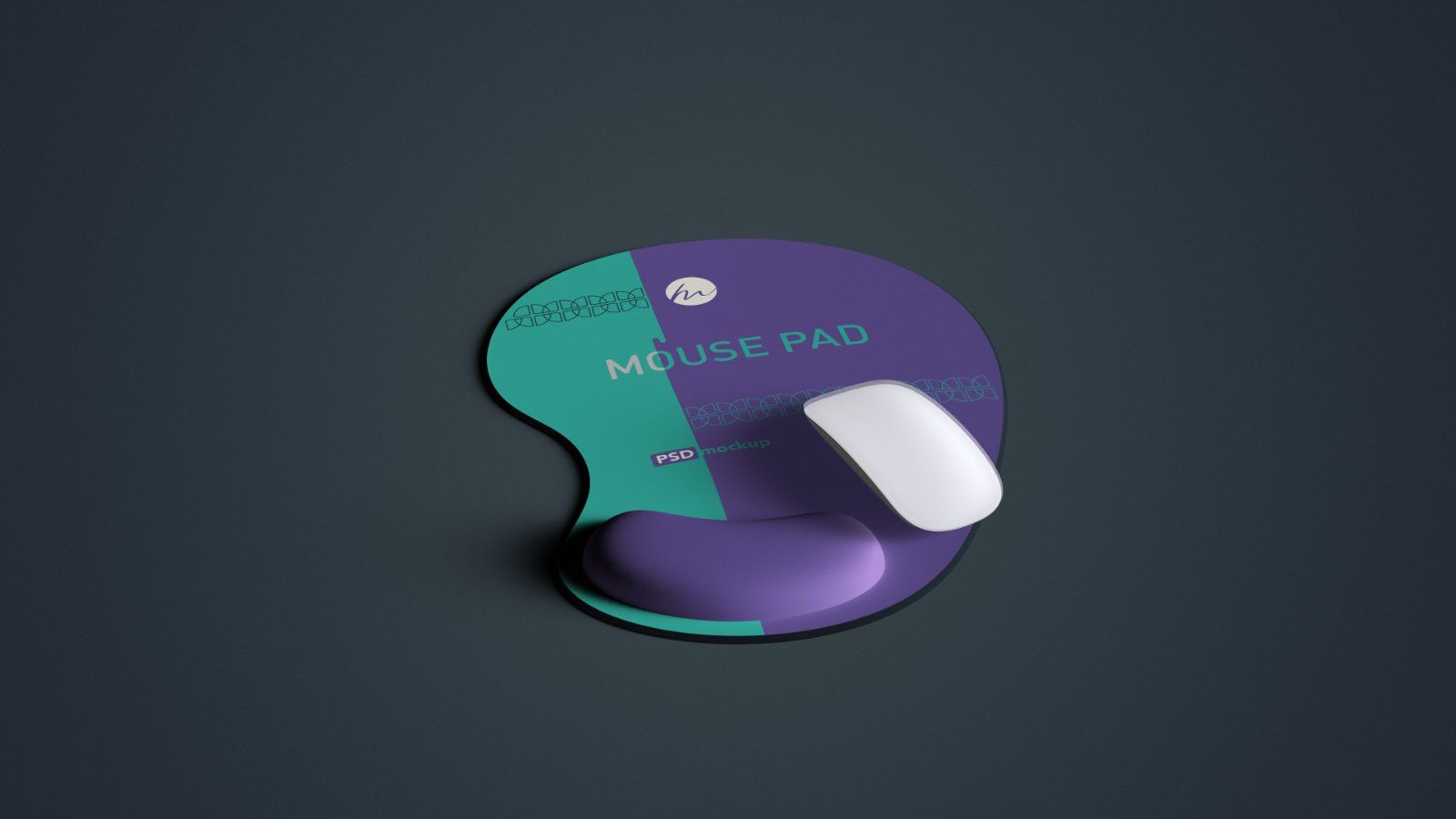 Ergonomic Mouse Pad with Wrist Rest Mockup - 5 PSDs — image 4
