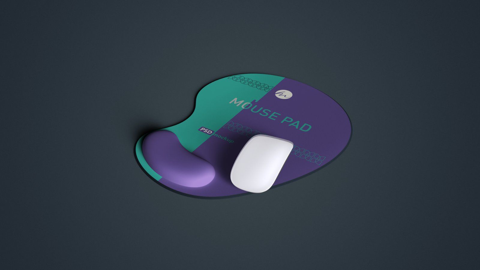 Ergonomic Mouse Pad with Wrist Rest Mockup – 5 PSD Bundle — image 2