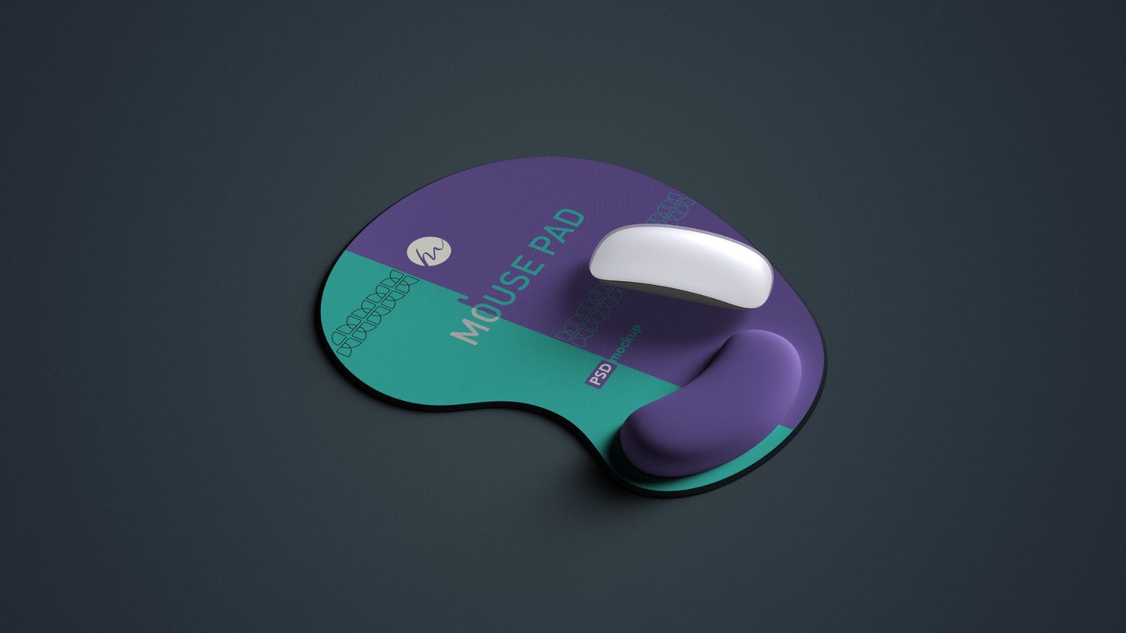 Ergonomic Mouse Pad with Wrist Rest Mockup – 5 PSD Bundle — image 3