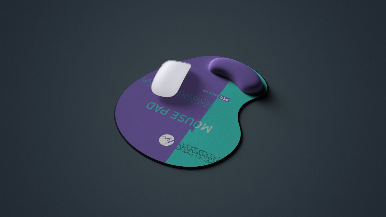 Ergonomic Mouse Pad with Wrist Rest Mockup – 5 PSD Bundle — image 4