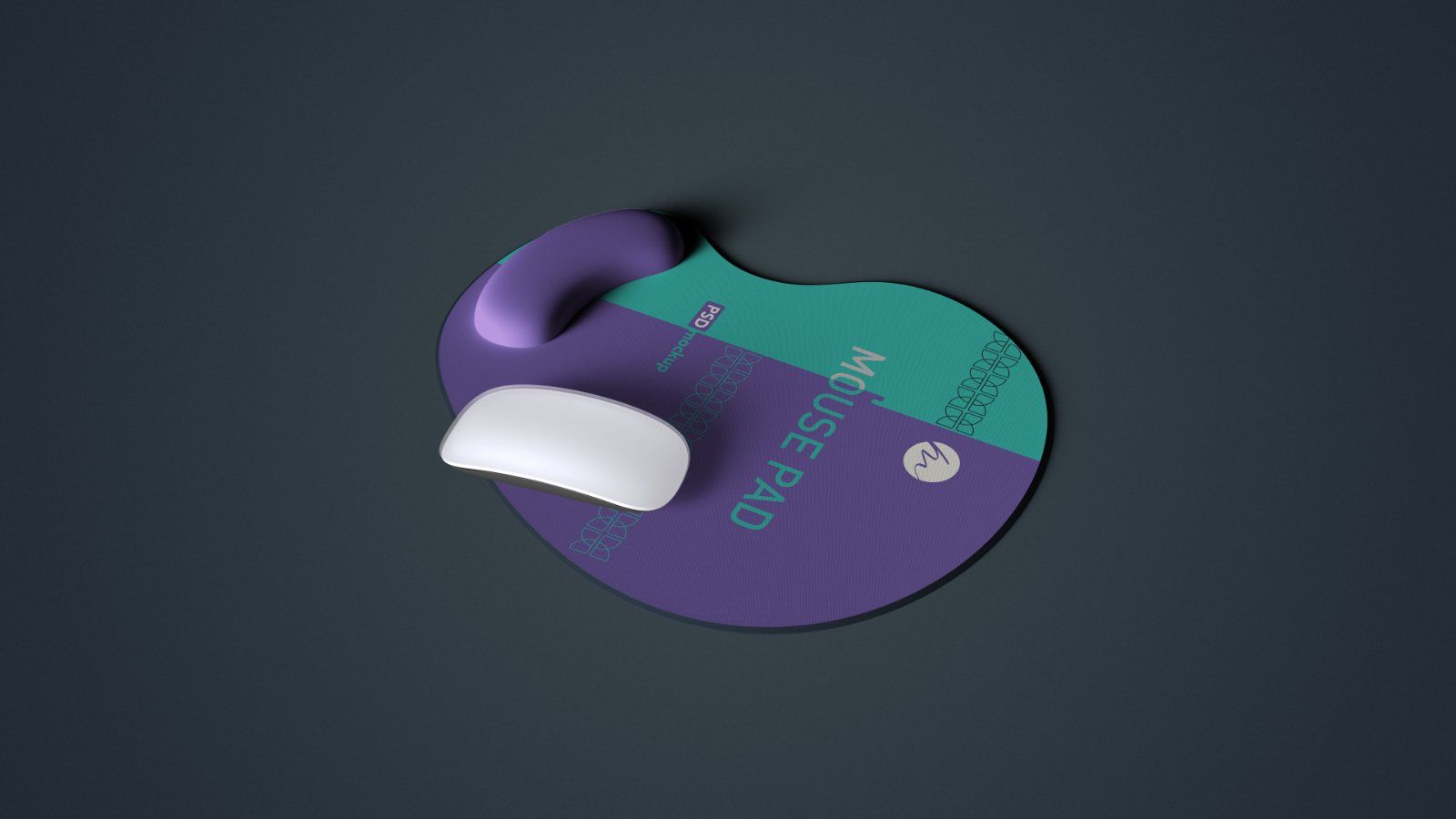 Ergonomic Mouse Pad with Wrist Rest Mockup – 5 PSD Bundle — image 5