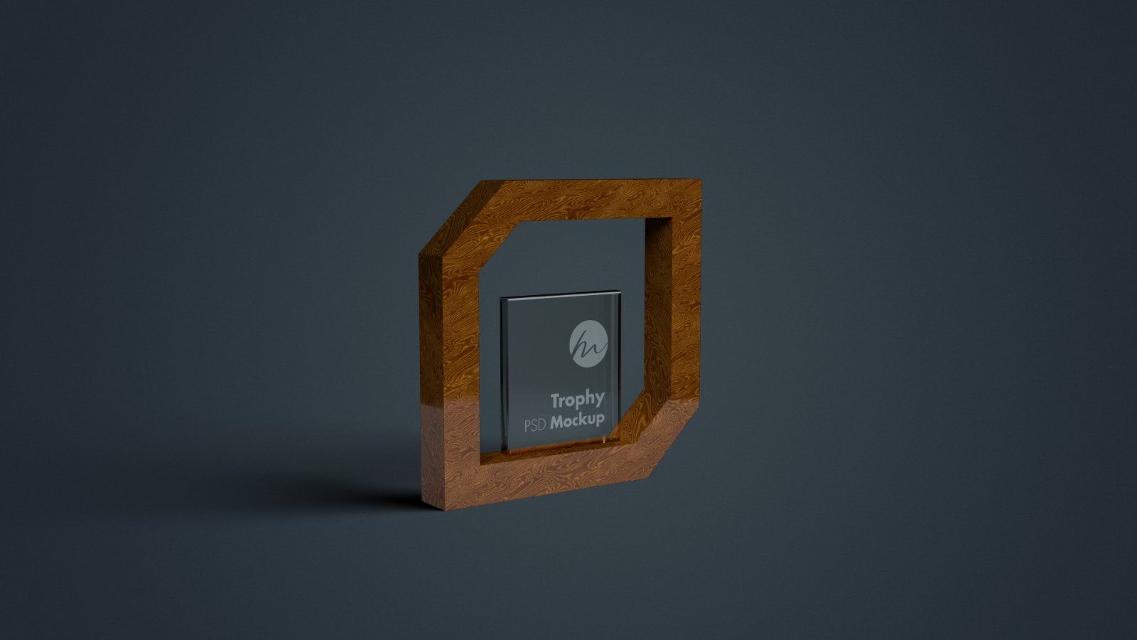 Wooden Frame Acrylic Trophy Mockup – 7 PSD Bundle — image 3