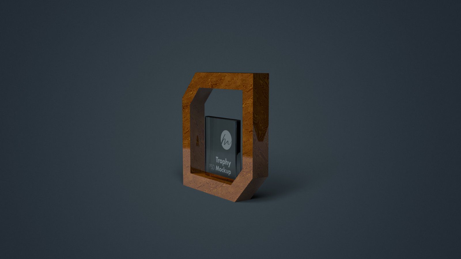 Wooden Frame Acrylic Trophy Mockup – 7 PSD Bundle — image 6