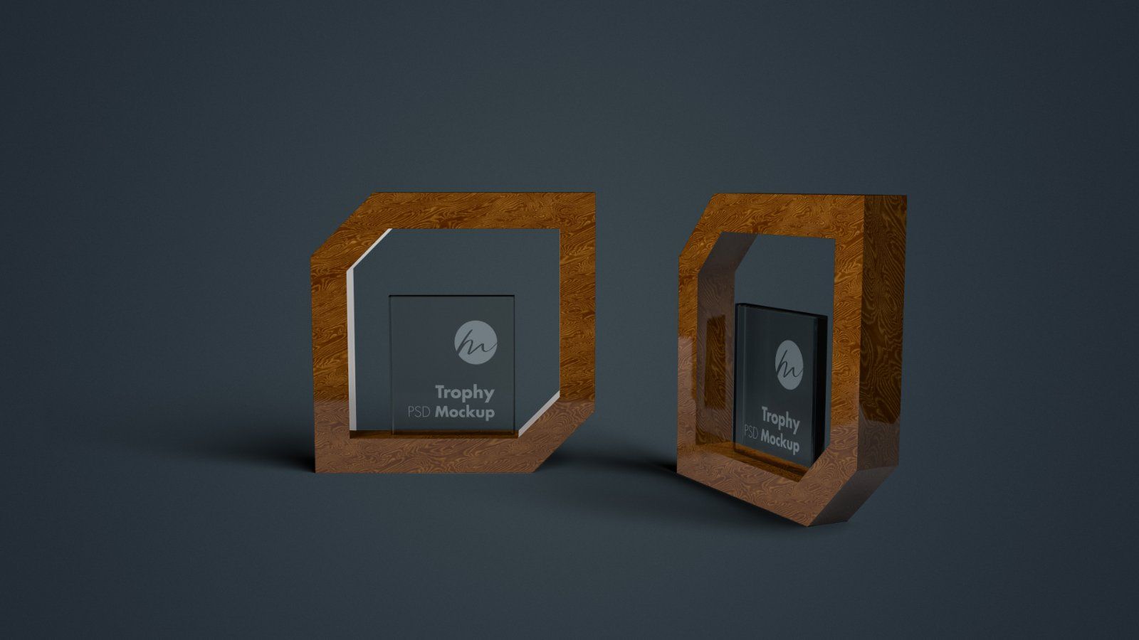 Wooden Frame Acrylic Trophy Mockup – 7 PSD Bundle — image 7