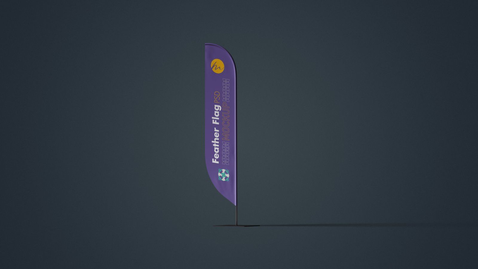 Feather Flag Banner PSD Mockup - 6 PSDs — image 4