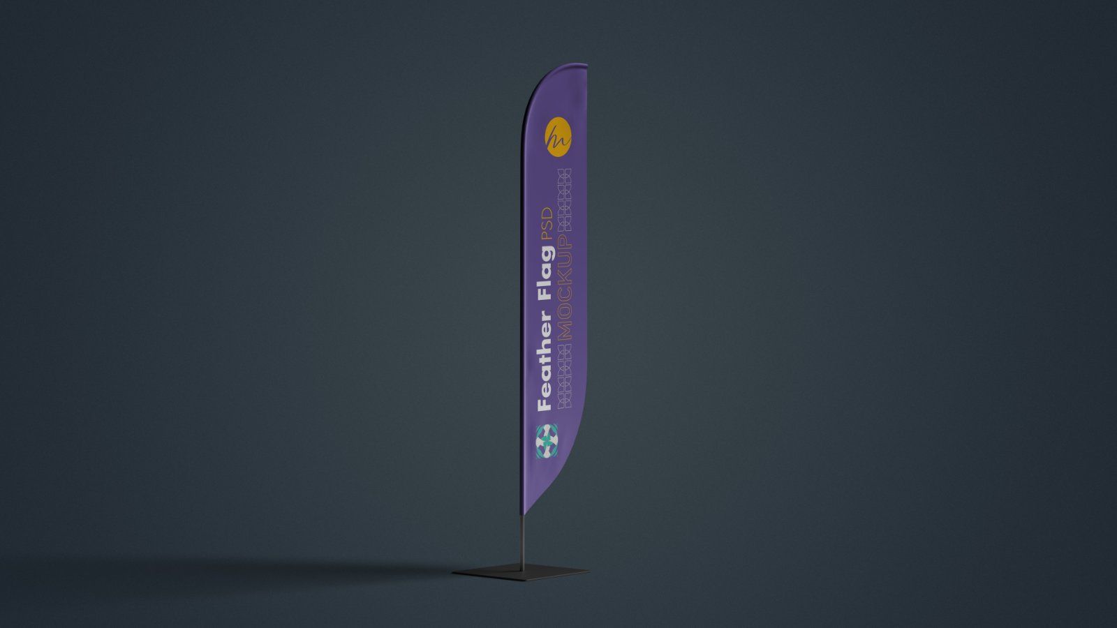 Feather Flag Banner PSD Mockup - 6 PSDs — image 5