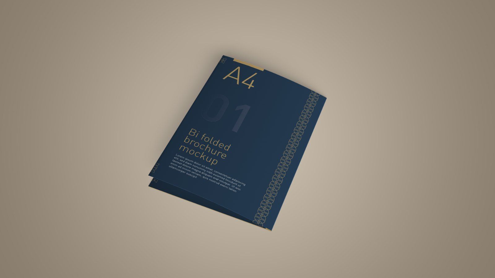 A4 Tri Fold Brochure Mockup – 5 PSD Files, 3 Folded Flyer & Print Branding Mockup